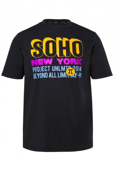 JAY-PI FLEXNAMIC® Soho T-shirt Black - Μακό μπλουζάκια - Aνδρικά μπλουζεσ μεγάλα μεγέθη