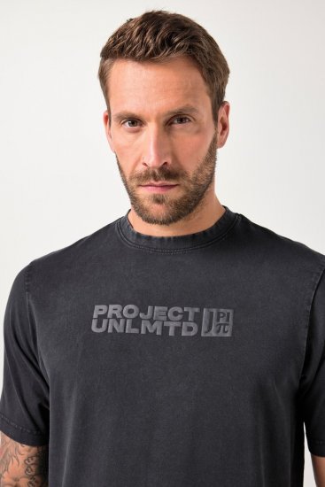 JAY-PI Flexnamic Vintage T-Shirt Black - Μακό μπλουζάκια - Aνδρικά μπλουζεσ μεγάλα μεγέθη