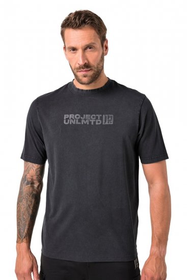 JAY-PI Flexnamic Vintage T-Shirt Black - Μακό μπλουζάκια - Aνδρικά μπλουζεσ μεγάλα μεγέθη