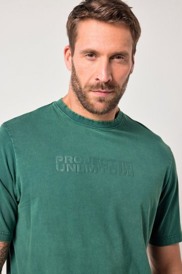 JAY-PI Flexnamic Vintage T-Shirt Green - Μακό μπλουζάκια - Aνδρικά μπλουζεσ μεγάλα μεγέθη