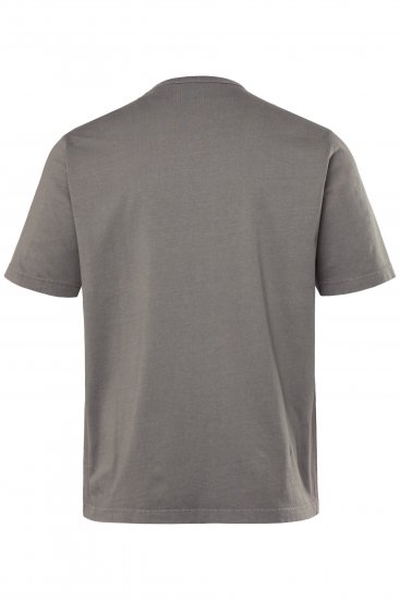 JP1880 Beer King Design Vintage Looking T-Shirt Gray - Μακό μπλουζάκια - Aνδρικά μπλουζεσ μεγάλα μεγέθη
