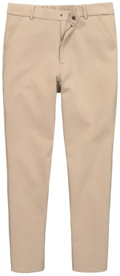 Men+ 207 Bilbao Flexlastic Παντελόνι chino από ζέρσεϊ Άμμου - Κουστούμια - κοστουμια ανδρικά μεγάλα μεγέθη