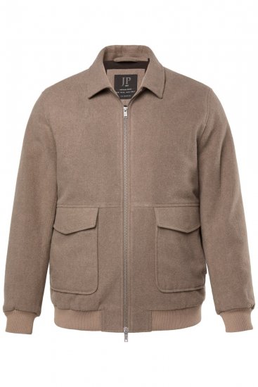 JP1880 Blouson Jacket Lightweight and Warm Brown - Μπουφάν - Aνδρικά μπουφαν μεγάλα μεγέθη