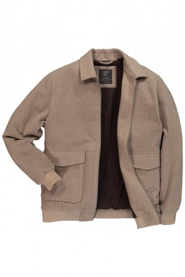 JP1880 Blouson Jacket Lightweight and Warm Brown - Μπουφάν - Aνδρικά μπουφαν μεγάλα μεγέθη