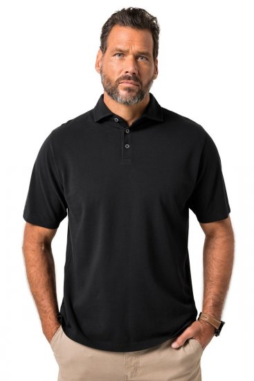 JP1880 Polo Shirt Pique Vintage Black - Πόλο μπλουζάκια - Aνδρικά μπλουζακια πολο μεγάλα μεγέθη