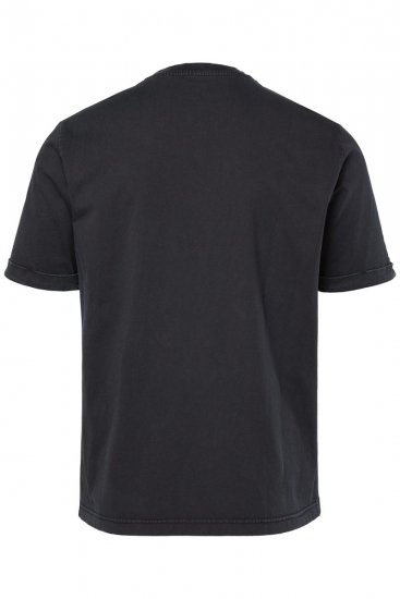 JP1880 T-Shirt Short Sleeve Chest Print Black - Μακό μπλουζάκια - Aνδρικά μπλουζεσ μεγάλα μεγέθη