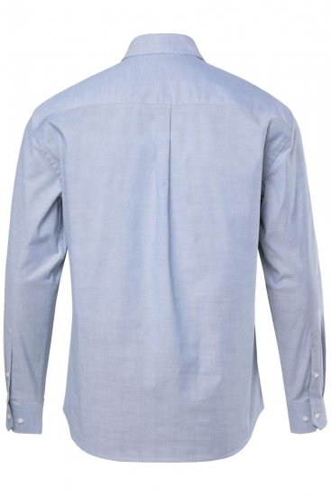 JP1880 Oxford Shirt Flexnamic Long Sleeve Ash Turquoise - Πουκάμισα - Aνδρικά πουκαμισα μεγαλα μεγάλα μεγέθη