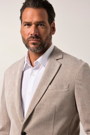 JP1880 Jacket Business Checked Beige - Κουστούμια - κοστουμια ανδρικά μεγάλα μεγέθη