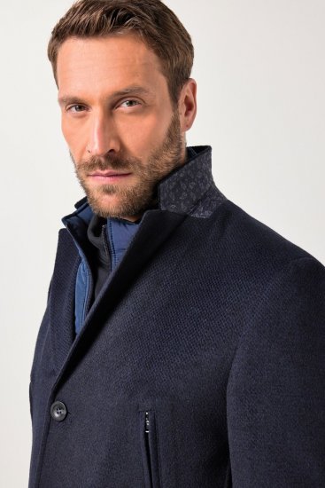 JP1880 Coat Flexnamic With Removable Insert Navy - Μπουφάν - Aνδρικά μπουφαν μεγάλα μεγέθη