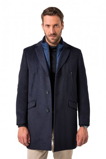 JP1880 Coat Flexnamic With Removable Insert Navy - Μπουφάν - Aνδρικά μπουφαν μεγάλα μεγέθη