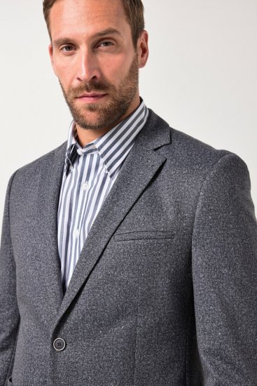 JP1880 Jacket Business Donegal Graphite Grey - Μπουφάν - Aνδρικά μπουφαν μεγάλα μεγέθη