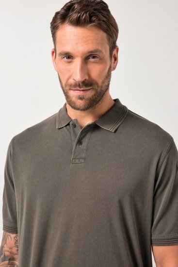 JP1880 Polo Shirt Pique Vintage Mocha - Πόλο μπλουζάκια - Aνδρικά μπλουζακια πολο μεγάλα μεγέθη