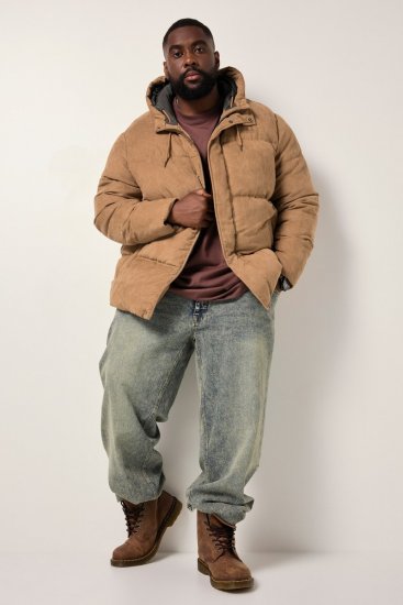STHUGE Jacket Puffer With Warm Quilting Beige - Μπουφάν - Aνδρικά μπουφαν μεγάλα μεγέθη