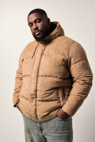 STHUGE Jacket Puffer With Warm Quilting Beige - Μπουφάν - Aνδρικά μπουφαν μεγάλα μεγέθη