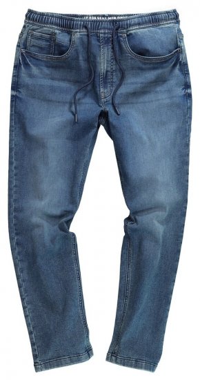 JP1880 FLEXNAMIC Straight Fit Jeans with Stretch Waist - Τζιν και παντελόνια - Aνδρικα τζιν παντελόνια μεγάλα μεγέθη