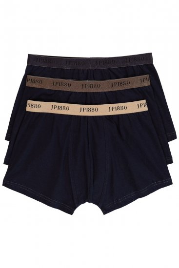JP1880 FLEXNAMIC OEKO-TEX Boxer Shorts 3-Pack Dark Navy - Εσώρουχα/Μαγιό - Aνδρικά Εσώρουχα μεγάλα μεγέθη