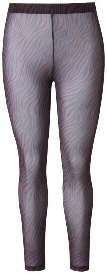 Ulla Popken 842879 Κολάν καλσόν με animal print Σκούρο καφέ - Καλσόν & κάλτσες - 