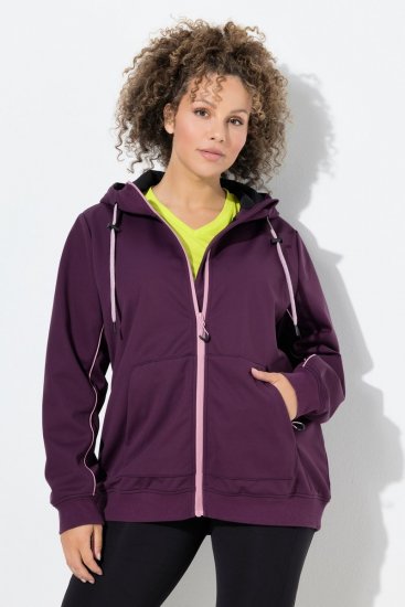 Ulla Popken 843186 Υδαταπωθητικό μπουφάν softshell με ανακλαστικά Μπορντό - Μπουφάν - Γυναικεία μπουφάν μεγάλα μεγέθη