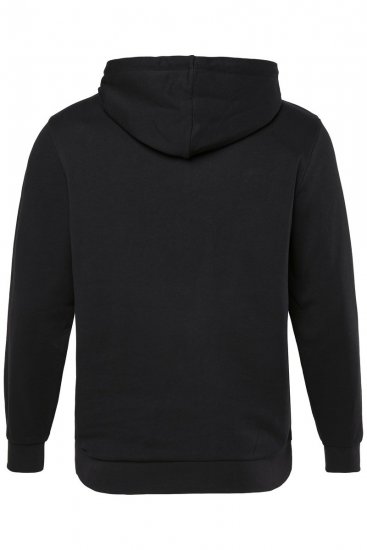 Men+ 305 Ζακέτα φούτερ με κουκούλα Soho LDN Μαύρο - φούτερ/Φούτερ με κουκούλα - φούτερ/Φούτερ με κουκούλα ανδρικά μεγάλα μεγέθη 