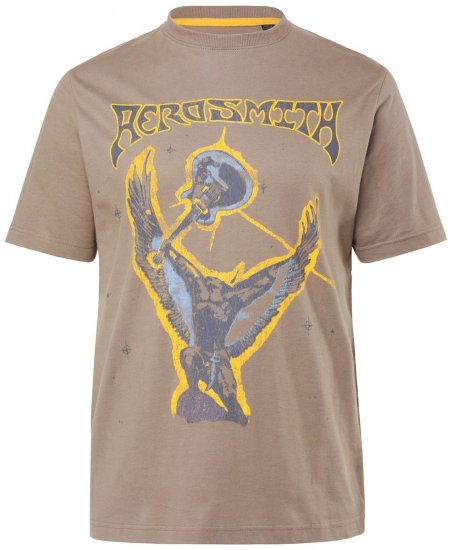 JP1880 844644 Aerosmith Μπλουζάκι Σκούρο taupe - Μπλουζάκια συγκροτημάτων - Μπλουζάκια Band T-shirts