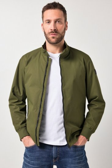 JP1880 844652 Μπουφάν bomber με σούστες Χακί - Μπουφάν - Aνδρικά μπουφαν μεγάλα μεγέθη