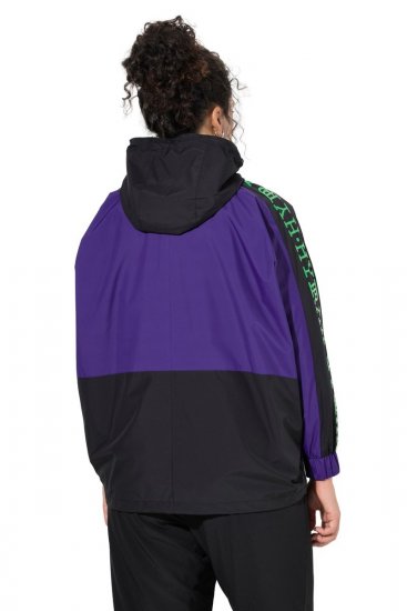 Ulla Popken 845648 Αντιανεμικό με μανίκια νυχτερίδα Λιλά - Μπουφάν - Γυναικεία μπουφάν μεγάλα μεγέθη