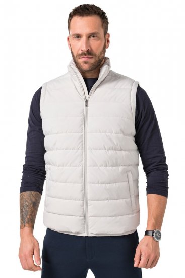 JP1880 846034 Γιλέκο outdoor Γκρι μπεζ - Μπουφάν - Aνδρικά μπουφαν μεγάλα μεγέθη