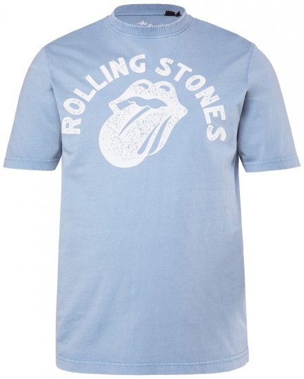JP1880 846221 Rolling Stones Tongue Μπλουζάκι Γαλάζιο - Μπλουζάκια συγκροτημάτων - Μπλουζάκια Band T-shirts