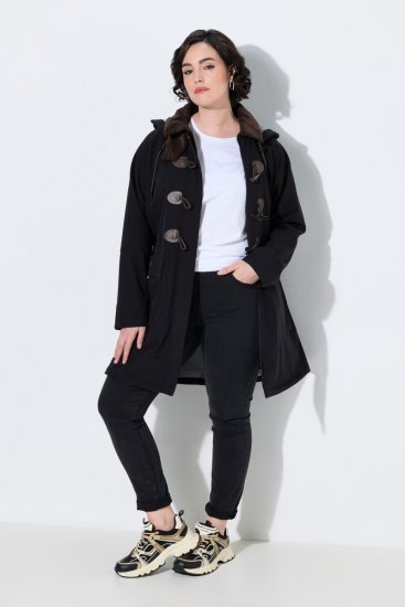 Ulla Popken 846278 Παλτό softshell Μαύρο - Παλτό - Γυναικεία Παλτό σε Μεγάλα Μεγέθη