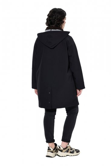 Ulla Popken 846278 Παλτό softshell Μαύρο - Παλτό - Γυναικεία Παλτό σε Μεγάλα Μεγέθη