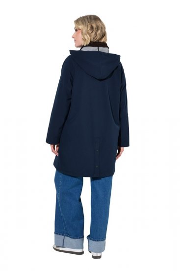 Ulla Popken 846278 Παλτό softshell Σκούρο μπλε - Παλτό - Γυναικεία Παλτό σε Μεγάλα Μεγέθη