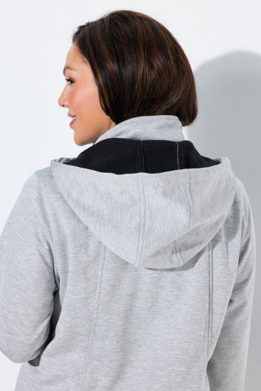 Ulla Popken 846744 Μπουφάν softshell Γκρι μελανζέ - Μπουφάν - Γυναικεία μπουφάν μεγάλα μεγέθη