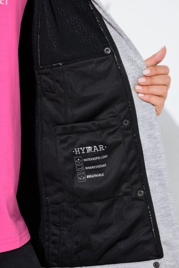 Ulla Popken 846744 Μπουφάν softshell Γκρι μελανζέ - Μπουφάν - Γυναικεία μπουφάν μεγάλα μεγέθη