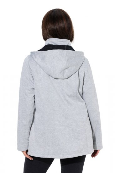 Ulla Popken 846744 Μπουφάν softshell Γκρι μελανζέ - Μπουφάν - Γυναικεία μπουφάν μεγάλα μεγέθη