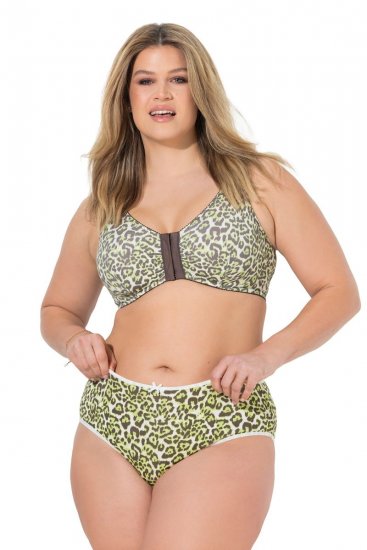 Ulla Popken 848810 Κυλοτάκια με animal print 5 τεμ. Taupe - Κυλοτάκια - 
