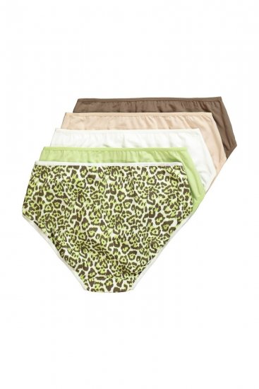 Ulla Popken 848810 Κυλοτάκια με animal print 5 τεμ. Taupe - Κυλοτάκια - 