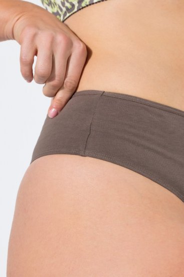 Ulla Popken 848826 Στρινγκ με animal print 3 τεμ. Taupe - Κυλοτάκια - 
