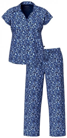Ulla Popken 849144 Πιτζάμα με animal print Σκούρο μπλε - Πιτζάμες - 