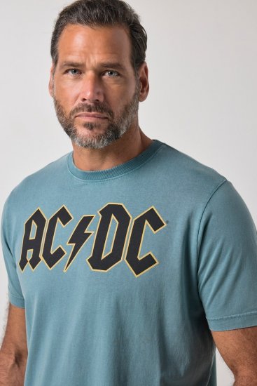JP1880 849790 AC/DC Classic Logo Μπλουζάκι Τιρκουάζ μπλε - Μπλουζάκια συγκροτημάτων - Μπλουζάκια Band T-shirts