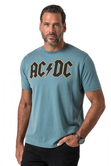 JP1880 849790 AC/DC Classic Logo Μπλουζάκι Τιρκουάζ μπλε - Μπλουζάκια συγκροτημάτων - Μπλουζάκια Band T-shirts