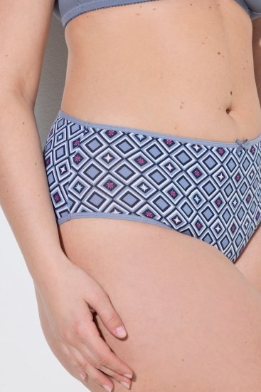 Ulla Popken 850077 Εμπριμέ κυλοτάκια 5 τεμ. Γαλάζιο - Κυλοτάκια - 
