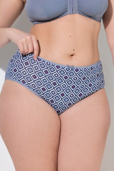Ulla Popken 850077 Εμπριμέ κυλοτάκια 5 τεμ. Γαλάζιο - Κυλοτάκια - 