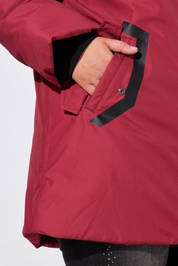Ulla Popken 850794 Τεχνικό παλτό Κόκκινο - Παλτό - Γυναικεία Παλτό σε Μεγάλα Μεγέθη