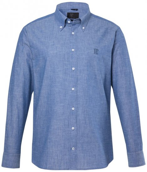 JP1880 850931 Πουκάμισο chambray με μακριά μανίκια Μπλε ντένιμ TALL - TALL Πουκάμισα - Πουκάμισα TALL για Ψηλούς Άνδρες