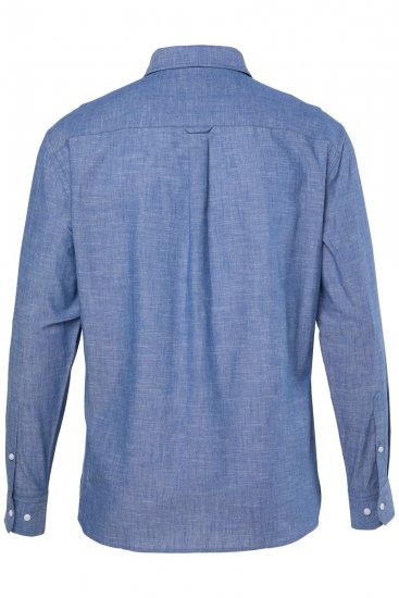 JP1880 850931 Πουκάμισο chambray με μακριά μανίκια Μπλε ντένιμ TALL - TALL Πουκάμισα - Πουκάμισα TALL για Ψηλούς Άνδρες