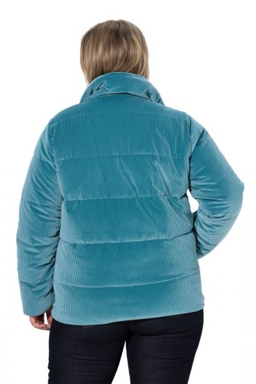 Ulla Popken 851819 Κοτλέ μπουφάν Γκρι - Μπουφάν - Γυναικεία μπουφάν μεγάλα μεγέθη