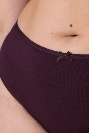 Ulla Popken 852758 Εμπριμέ στρινγκ 5 τεμ. Δαμασκηνί - Κυλοτάκια - 