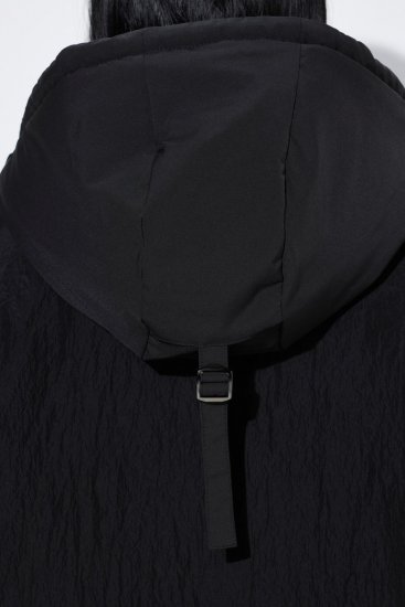Ulla Popken 853351 Αδιάβροχο καπιτονέ μπουφάν Sympatex με κουκούλα Μαύρο - Μπουφάν - Γυναικεία μπουφάν μεγάλα μεγέθη
