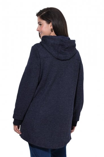 Ulla Popken 853577 Μπουφάν fleece Σκούρο μπλε - Μπουφάν - Γυναικεία μπουφάν μεγάλα μεγέθη