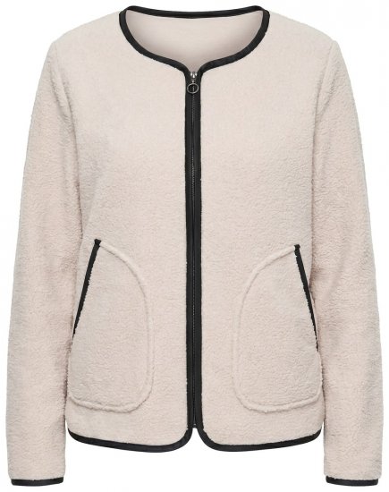 Ulla Popken 853685 Μπουφάν teddy Σαμπανιζέ - Μπουφάν - Γυναικεία μπουφάν μεγάλα μεγέθη